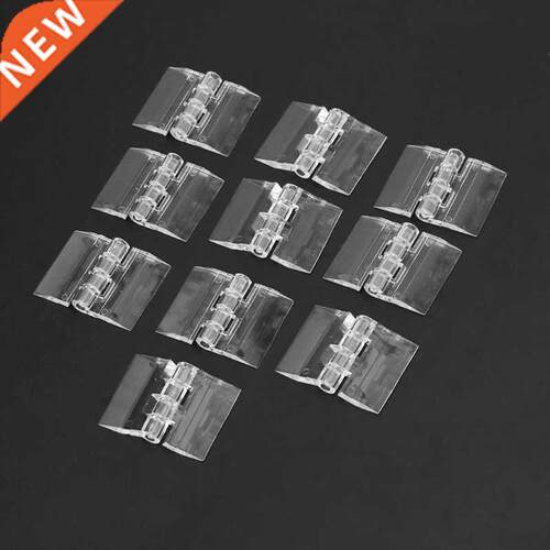 10Pcs Transparent Plastic Folding Hinges Durable Clear Acryl