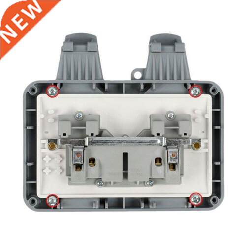 2 Gang IP66 Waterproof Outdoor Extension Lead Double Socket