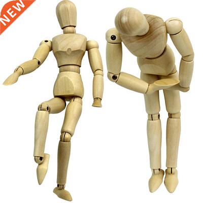 Wooden Man Joint Puppet Man Model Creative Ornaments Home De