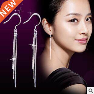 New arrival fashion hot sell long flower tassels design 925