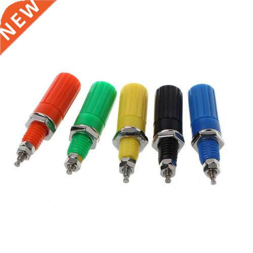 5 Pcs Binding Post 5 Colors Speaker 4mm Banana Plug Test Con