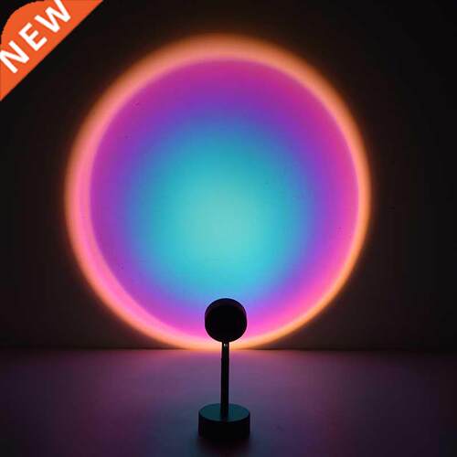 USB Rainbow Sunset Red Projector Led Night Light Sun Project