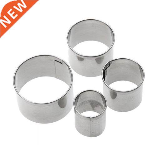 4pcs Stainless Steel Rose Petal Cake Cookie Cutter Mold Past