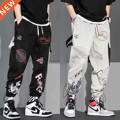Hip Hop Fashion Pants Japanese Streetwear Pants Graphic High
