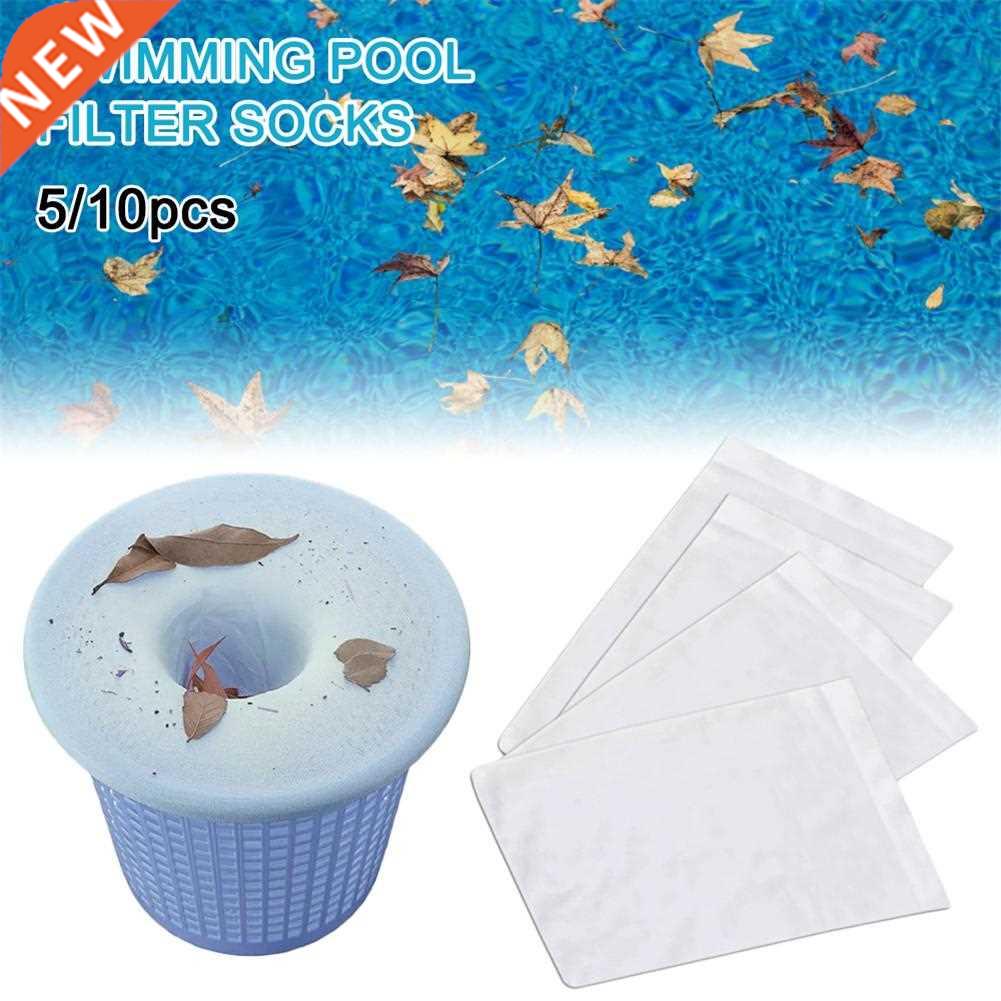 10pcs Pool Filter Storage Skimmer Sock Slag Basket Elastic