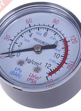 New Plastic Shell Bar Air Pressure Gauge 13mm 1/4 Bsp Thre