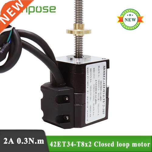 NEMA 17 Closed loop screw motor 42ET34 T8X2 310MM 2A 0.3N.