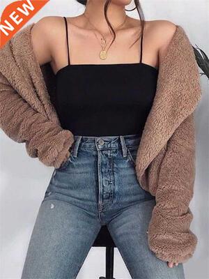 Tossy Basic Spaghetti Strap Tank Top Bra Summer White Tops F