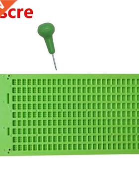 9 Lines 30 Cells Braille Writing Slate and Stylus Plastic Br