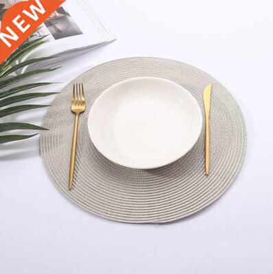4pcs PP Dining Table Mat Woven Placemat Pad Heat Resistant B