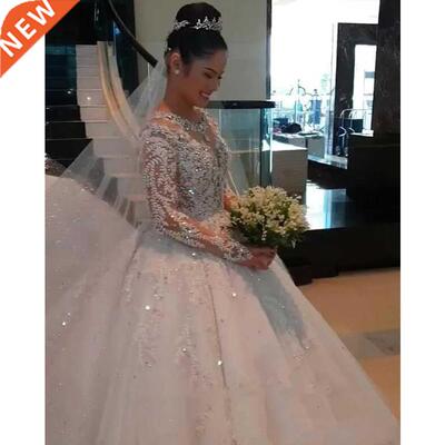 Cheap Vestidos Novia Lace Ball Wedding Dresses 2021 Custom M
