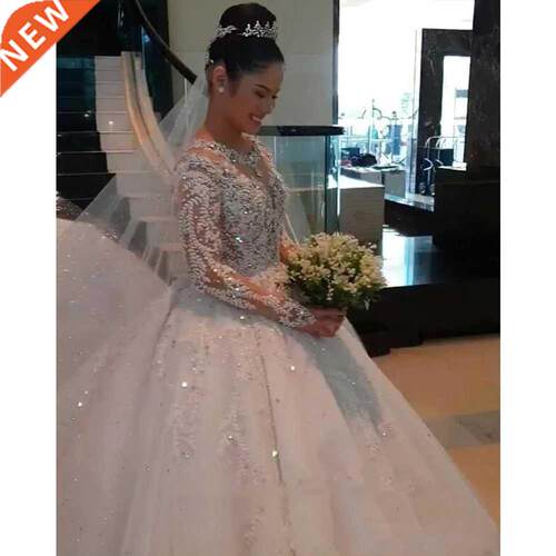 Cheap Vestidos Novia Lace Ball Wedding Dresses 2021 Custom M