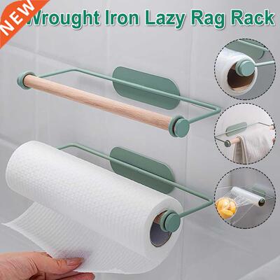 Iron Towel Toilet Paper Holder Tissue Rack Wall Mounted