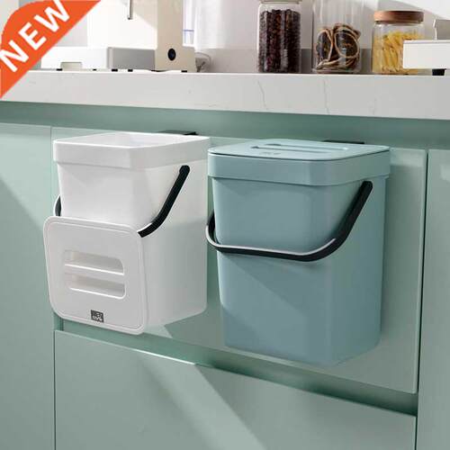 5L Hanging Waste Bin Kitchen Cabinet Door Hanging Trash Can