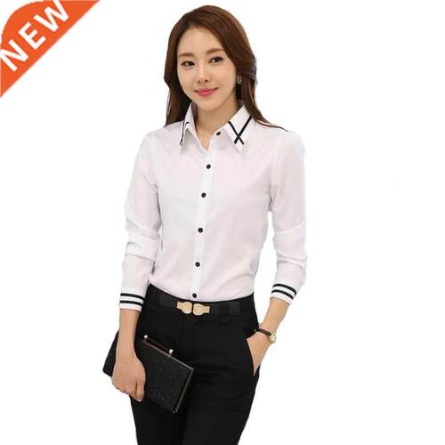 Women Tops And Blouses Office Lady Blouse Slim Shirts Women