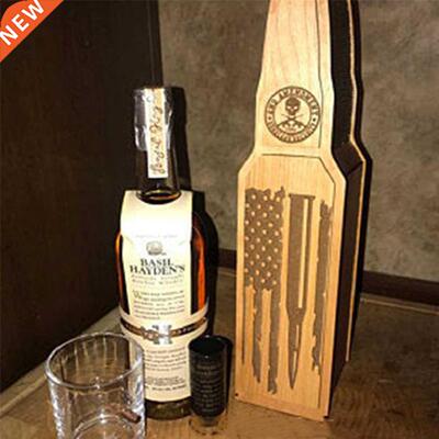 Wine Storage Box Wooden Carving Process Vintage Style