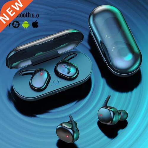 New TWS Bluetooth Earphones 5.0 True Wireless Headphone In-e