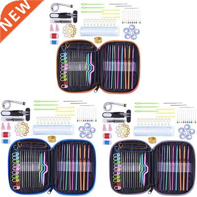 100Pcs Crochet Hook wth Yarn Knt Gauge Sttch  Tools K