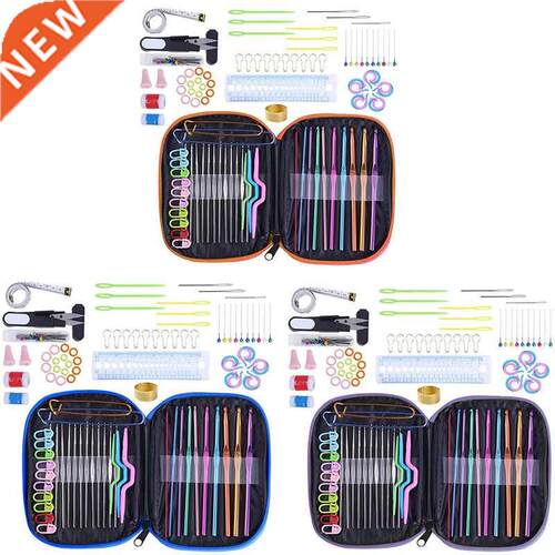 100Pcs Crochet Hook wth Yarn Knt Gauge Sttch  Tools K