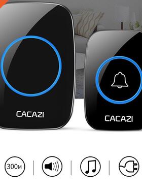 CACAZ New Wreless Doorbell Waterproof 300M Remote EU US Pl