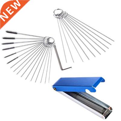 Carburetor Carbon Dirt Jet Remove Cleaning Needles Brushes C