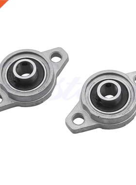 2Pcs 10mm Bore Dameter KFL000 Pllow Block Bearng Flange R