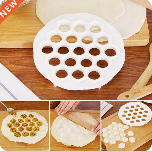 Hot 1pcs 19 Holes Protable Dumpling Maker Mold Hand Dough Pr