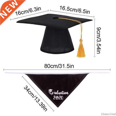 2 Pcs Set Pet Graduaton Cap Dog Decoraton Photography Part