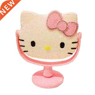 Hello Kitty Mkeup Mirror Hnde Rhinestone Bling Dressing