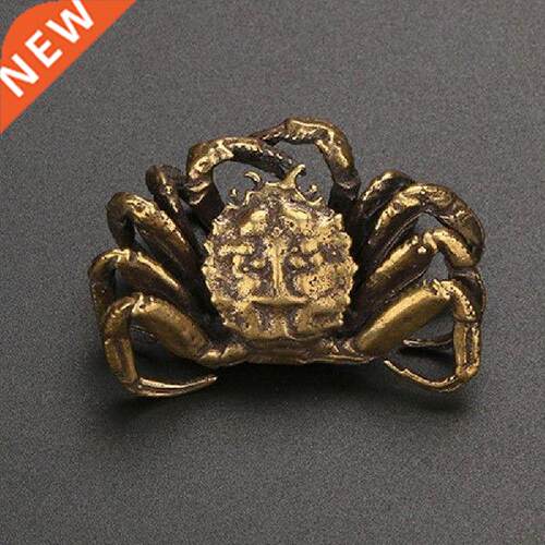 Vintage Bronze Little Crab Statue Desktop Ornaments