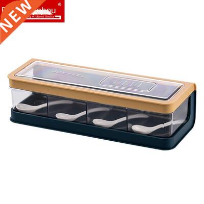 Kitchen Spice Box Multi-Grid Salt MSG Condiment Dispenser