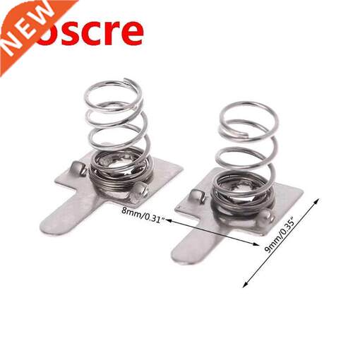 100 Pcs Metal Battery Spring Plate Set for AA AAA Positive N