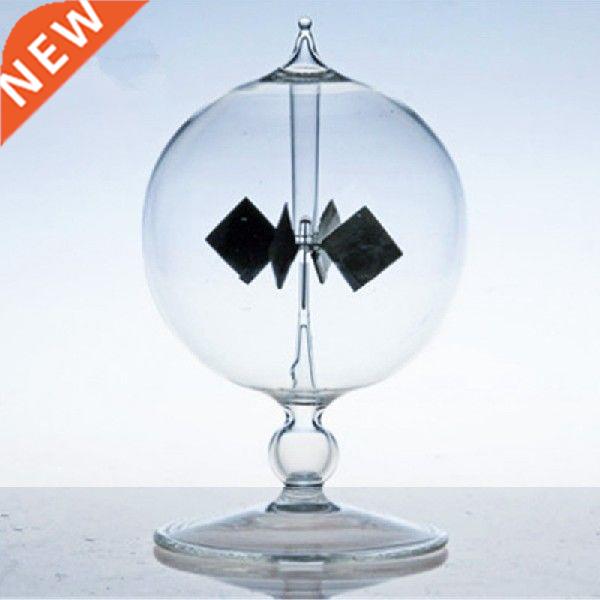 4 Blades Rotating Glass Windmill Solar Powered Crookes