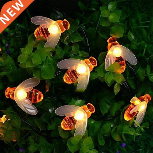 2/5M Solar Lghts Strng 20/50 Led Honey Bee S Solar Pow