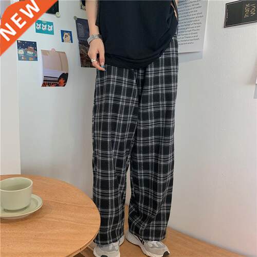 Summer/Winter Plaid Pants Men S-XL Casual Straight Trousers
