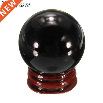New 40mm Natural Black Obsidian Sphere Crystal Healing Ston