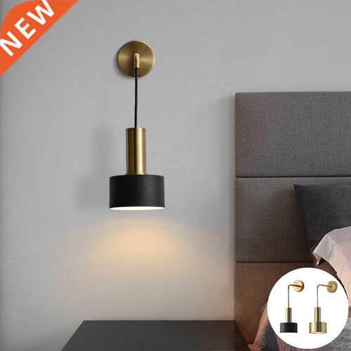 Nordic E27 Iron Bedside Wall Lamp Store Bar Night Light