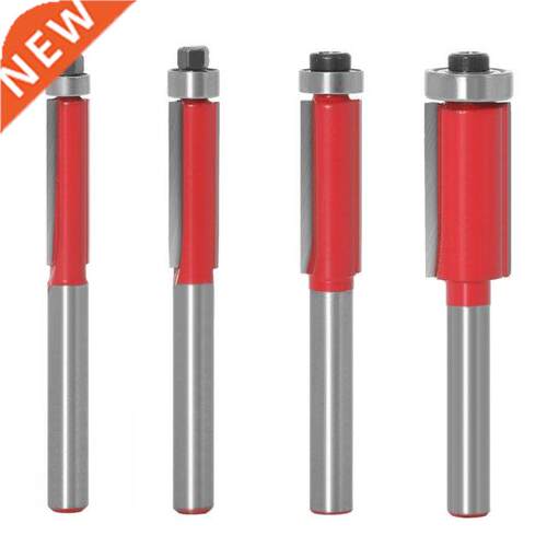 4Pcs 6mm Shank 1/2 Flush Trim Router Bit With Bearing For W