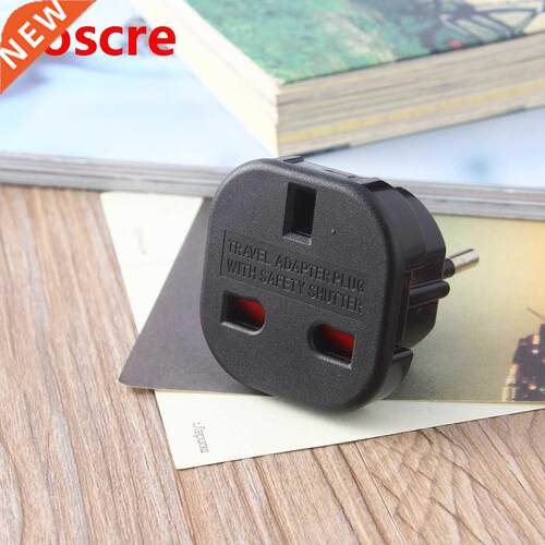 Portable Travel UK to EU AC Power Travel Wall Power Plug Ad