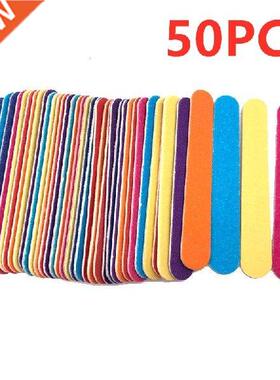 2021 New Colorful Wooden Nail File Mini Nail Files Lima