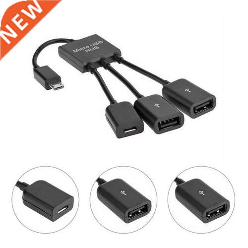 3 in 1 Micro USB Power Charging Host OTG Hub Cable Adapter f
