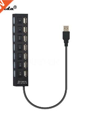 Multi 7 port USB Hub 2.0 Adapter 7 Ports Hub USB On/Off