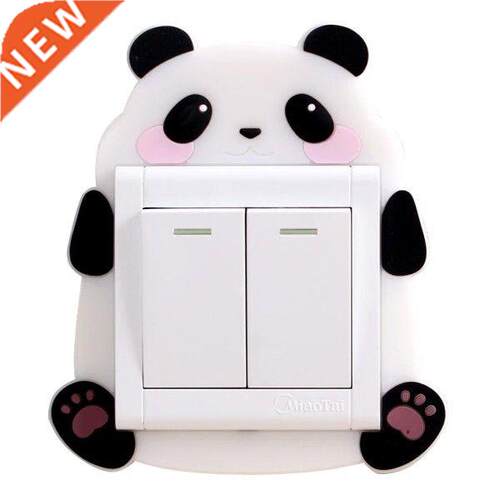 1 PC Luminous Switch Wall Sticker 3D Cartoon Modeling