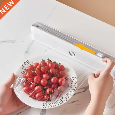 Punch-free Fixing Food Wrap Dispenser Cutter Foil Cling Film