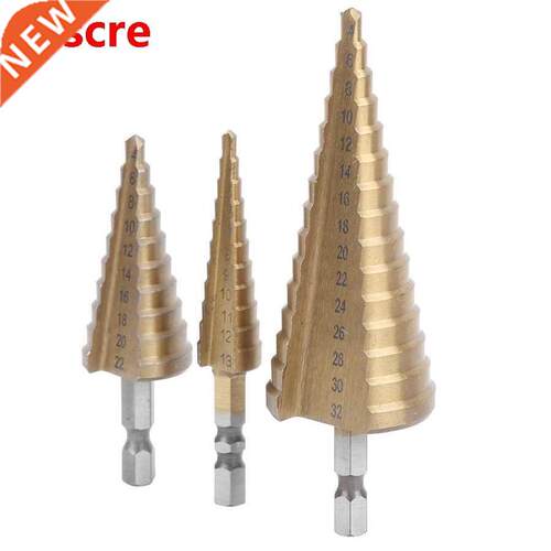 Multifunctional Electric Power Tool Sets 3pcs Step Drill Bit