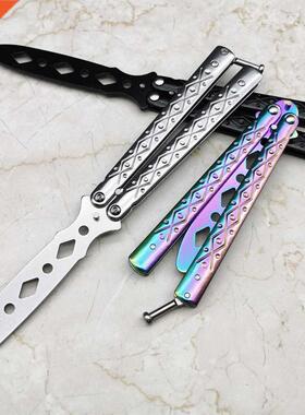 Foldable Butterfly Knife Portable Transformable Comb Pocket