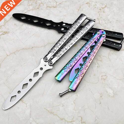 Foldable Butterfly Knife Portable Transformable Comb Pocket