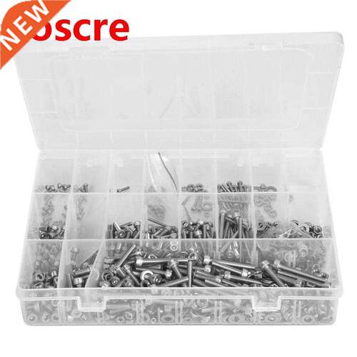 1080 Pcs Hex Socket Screw 304 Stainless Steel Screw Nut Flat