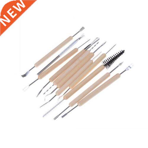 11pcs Multifunction Professional Wood Metal Handle Wax Potte