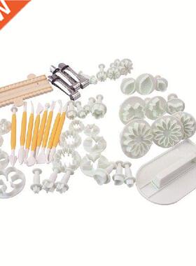 46pcs/lot Baking Cake DIY Mold Fondant Cutters Molds